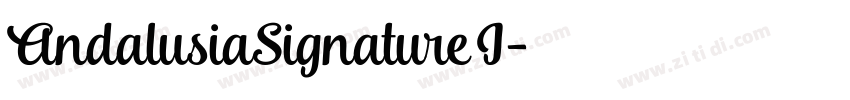 AndalusiaSignature I字体转换